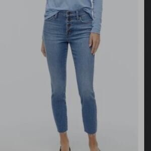J.Crew 9" High-Rise Skinny All Day Stretch Jeans Size 28 BA787 Blue